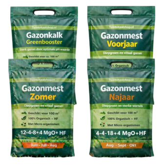 Gazonmest jaarpakket 100m2 Tuintotaalshop