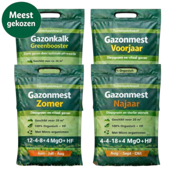 Gazonmest jaarpakket 20m2 Tuintotaalshop