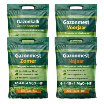 Gazonmest jaarpakket 80m2 Tuintotaalshop