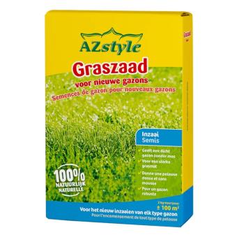 AZstyle verpakking speel- schaduwgazon graszaad 2 kg