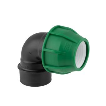 Klemkoppeling knie 90° binnendraad 16-50 mm voor tyleenslang