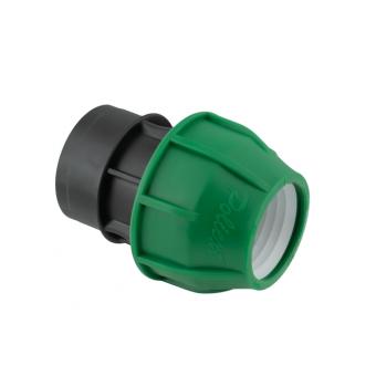 Klemkoppeling recht binnendraad 16-50 mm voor tyleenslang