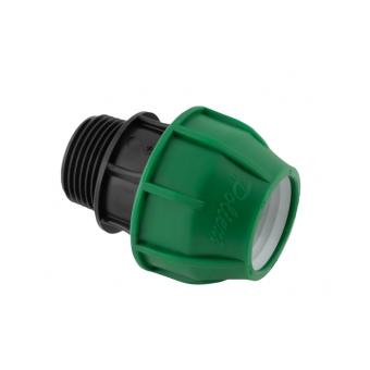 Klemkoppeling recht buitendraad 16-63 mm voor tyleenslang