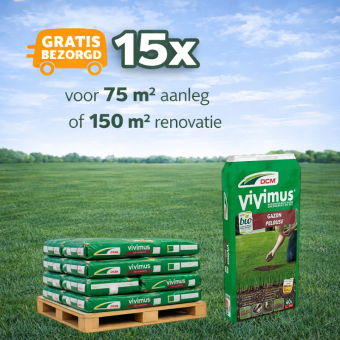 Vivimus gazon bodemverbeteraar | DCM | 15 x 40L pallet (Bio-label)