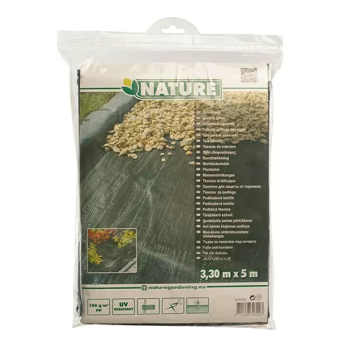 Anti-worteldoek Nature 5 x 3,30m | 100gr - 16,5 m² Waterdoorlatend