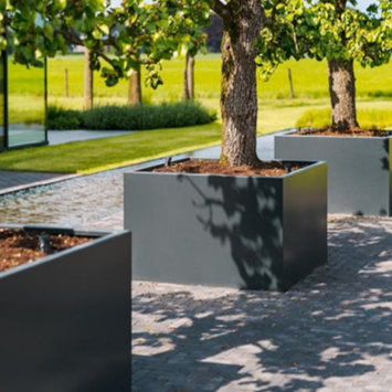 Aluminium plantenbak CARREZ 200x200cm div. hoogtes