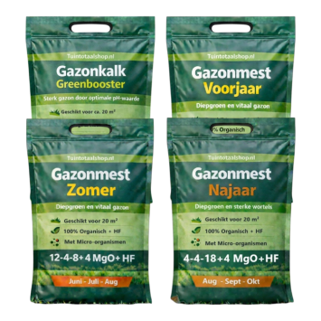 Gazonmest jaarpakket 20m2 Tuintotaalshop