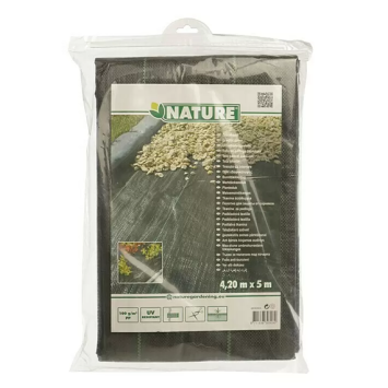 Anti-worteldoek Nature 5 x 4,20m | 100gr - 21 m² Waterdoorlatend